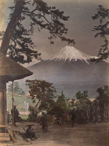 FUJIYAMA, from Suzukawa, Tokaidō, c. 1880 by 日下部金兵衛 KUSAKABE Kimbei