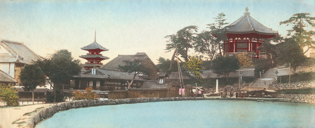 PANORAMA OF NARA from Sarusawa pond , 1890’s  Anonymous