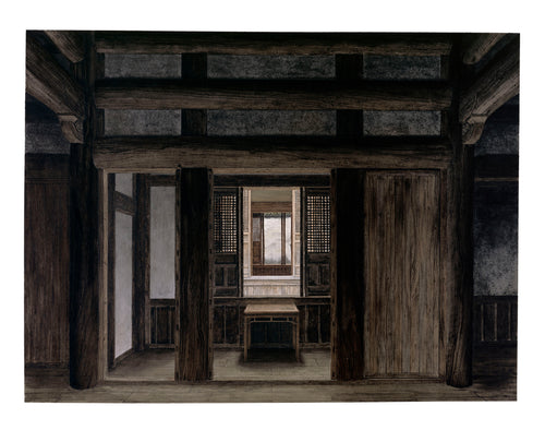 Interior of Lao Wu Ge, Xixinan village, Anhui, China by Robert Powell